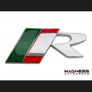 Jaguar Custom Emblem - R Racing - Chrome Finish - Green/ Red